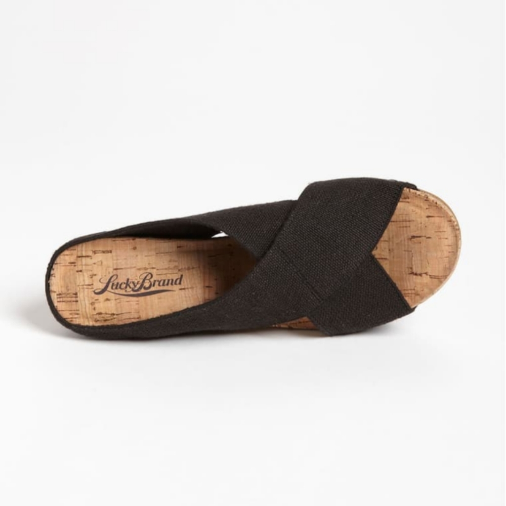Lucky Brand Miller 2 Stretch Cork Wedge